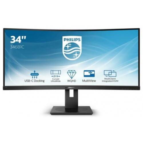 Philips 346B1C/00 Curved met USB-C