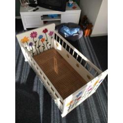 Mooie witte retro ledikant incl goed matras