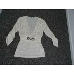 cavalli top ecru 36