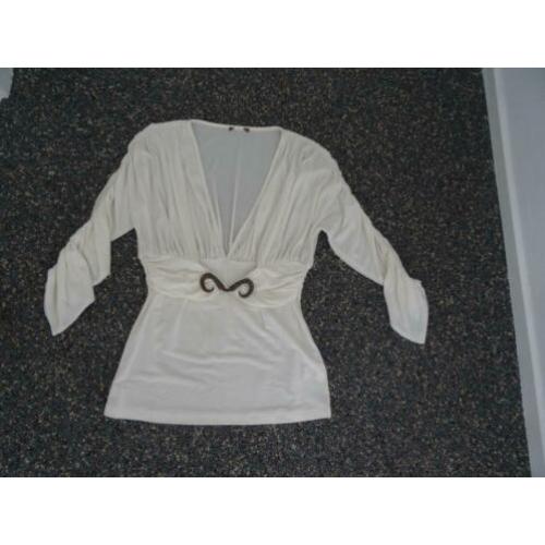 cavalli top ecru 36