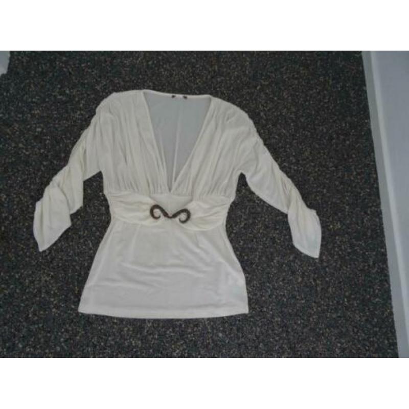 cavalli top ecru 36
