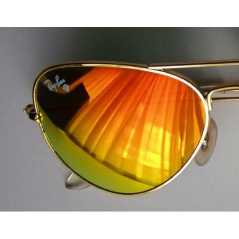 Ray- Ban Aviator zonnebril met spiegelglazen, zeldzaam uniek