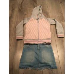 Stoer setje voor lief meisje, Hilfiger en Tom Du, maat 128