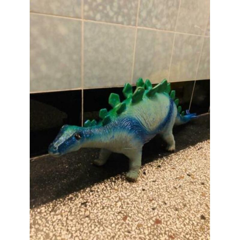 XL dinosaurus, grote speelgoed dino, blauw groen