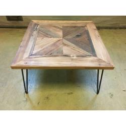 Nieuwe salontafel teakhout 70x70 gratis thuisbezorgd