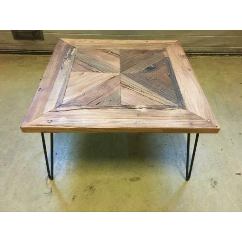 Nieuwe salontafel teakhout 70x70 gratis thuisbezorgd