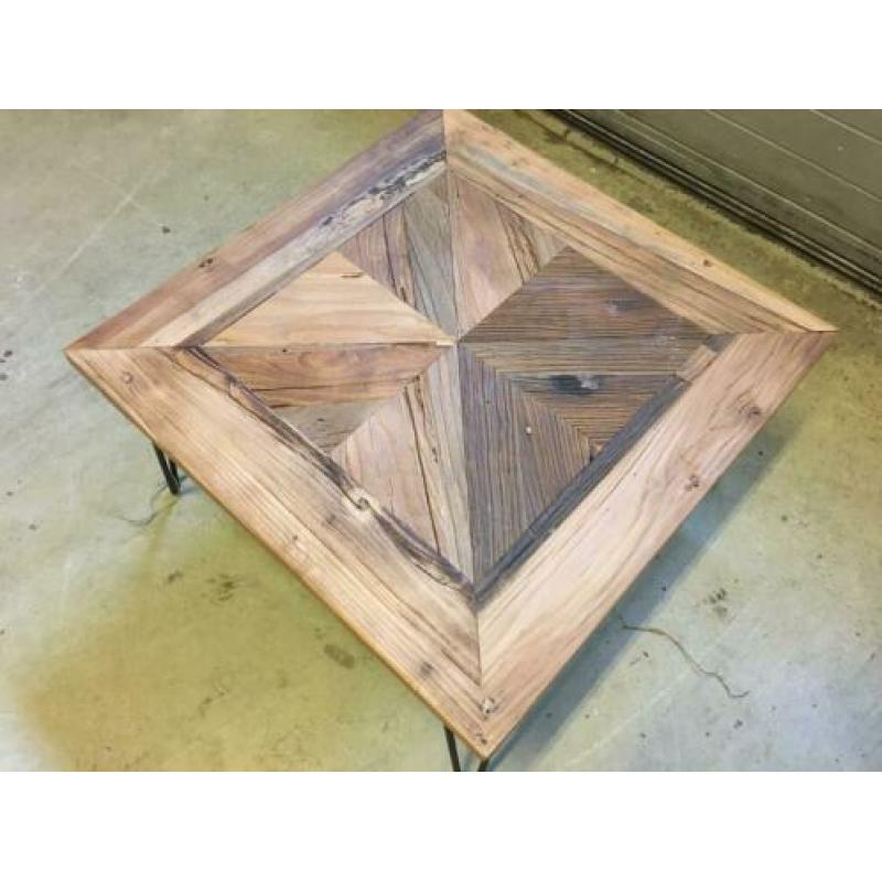 Nieuwe salontafel teakhout 70x70 gratis thuisbezorgd