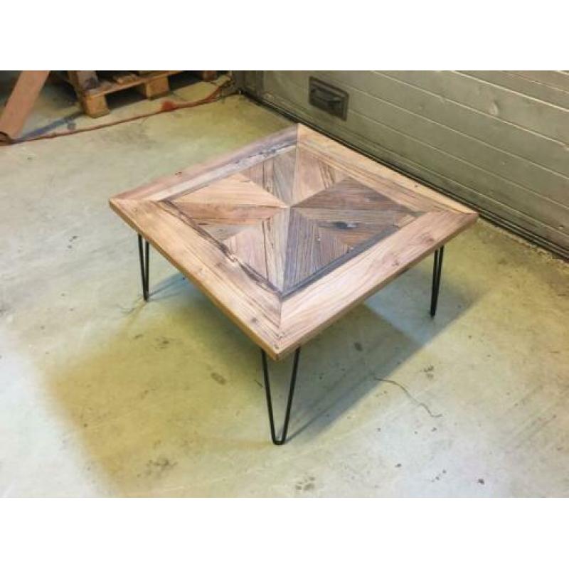 Nieuwe salontafel teakhout 70x70 gratis thuisbezorgd