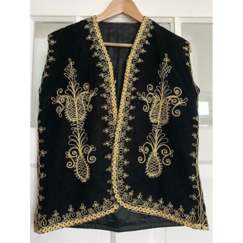 Vintage velvet afghan Afghaanse gilet waistcoat