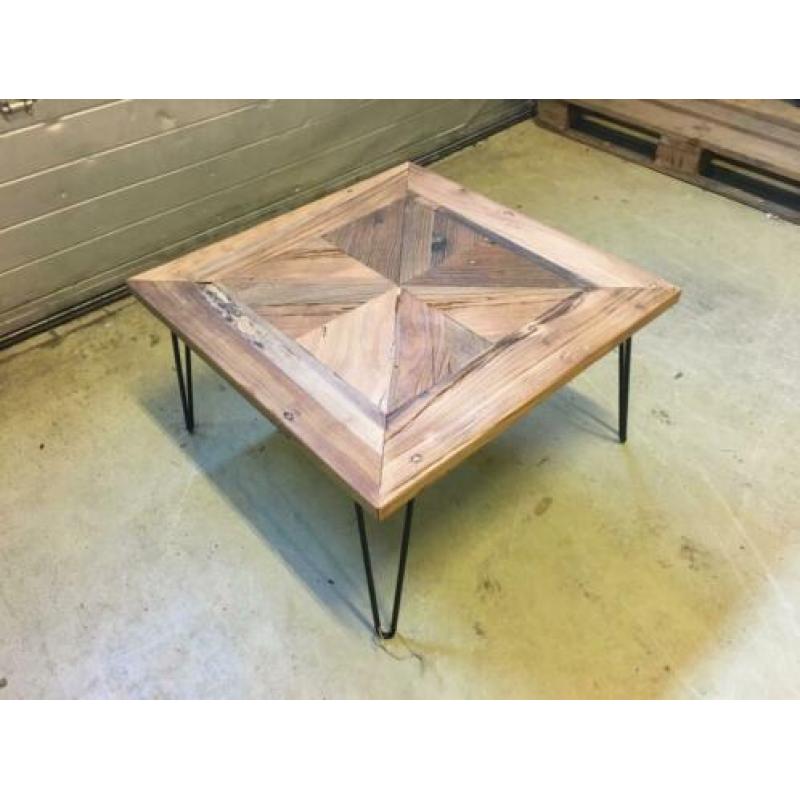 Nieuwe salontafel teakhout 70x70 gratis thuisbezorgd