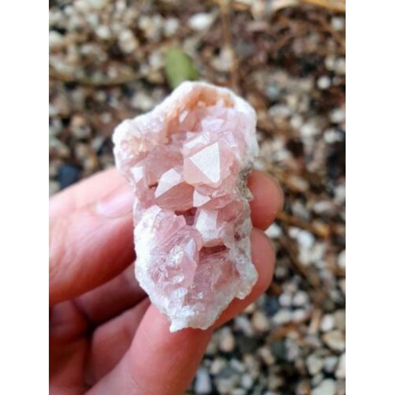 Zeldzame roze amethist, pink Amethist geode