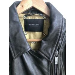 Scotch & soda, biker jack, leren jasje maat S