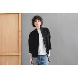 Korte jas Humanoid maat XS / S oversized zwart jasje wol