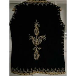 Vintage velvet afghan Afghaanse gilet waistcoat