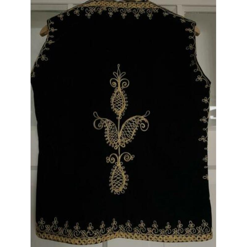Vintage velvet afghan Afghaanse gilet waistcoat