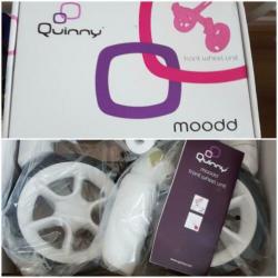SPLINTERNIEUWE Quinny Moodd 4 voorwiel module wit