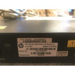 HP a5120 48G POE+ El switch JG237a 48 Ports POE+ 1000 Mbit