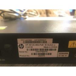 HP a5120 48G POE+ El switch JG237a 48 Ports POE+ 1000 Mbit