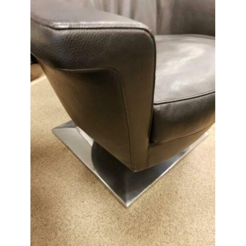 Nieuw Molinari Giulietta Draaifauteuil Zwart Leer Stoel