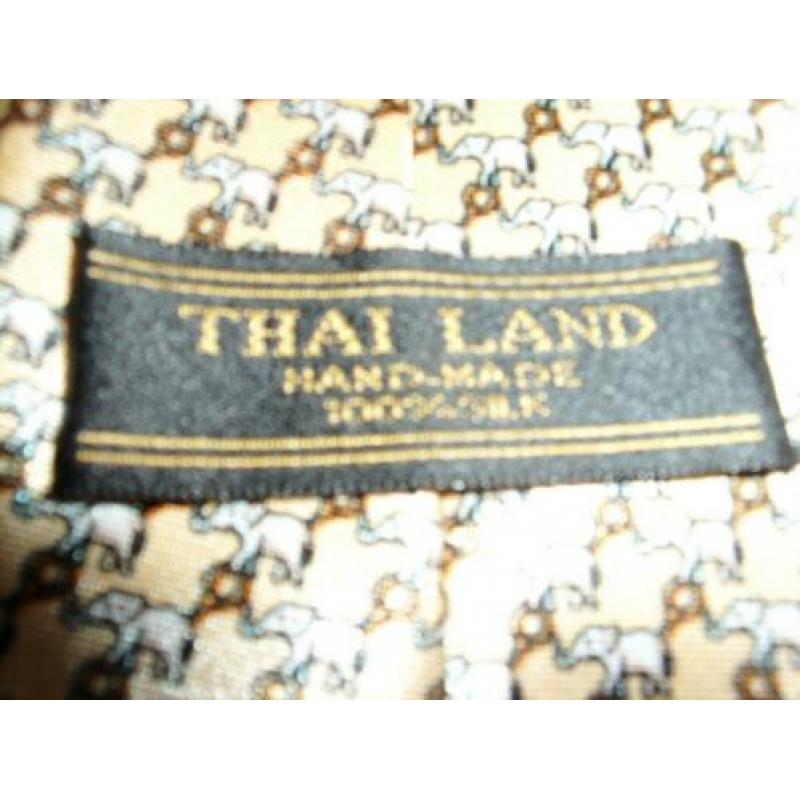 Stropdas Krawat handmade 100 % silk zijde Thailand als nieuw