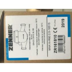 Watermeter zenner 16515, 2,5 10l , nieuw in doos