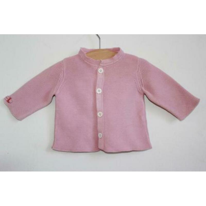 Roze vestje van Petit Bateau maat 62 (9496)