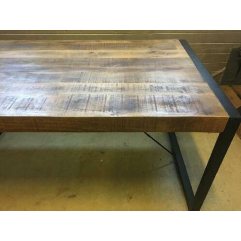 Nieuwe eettafel mangohout 1,80x0,90 gratis thuisbezorgd