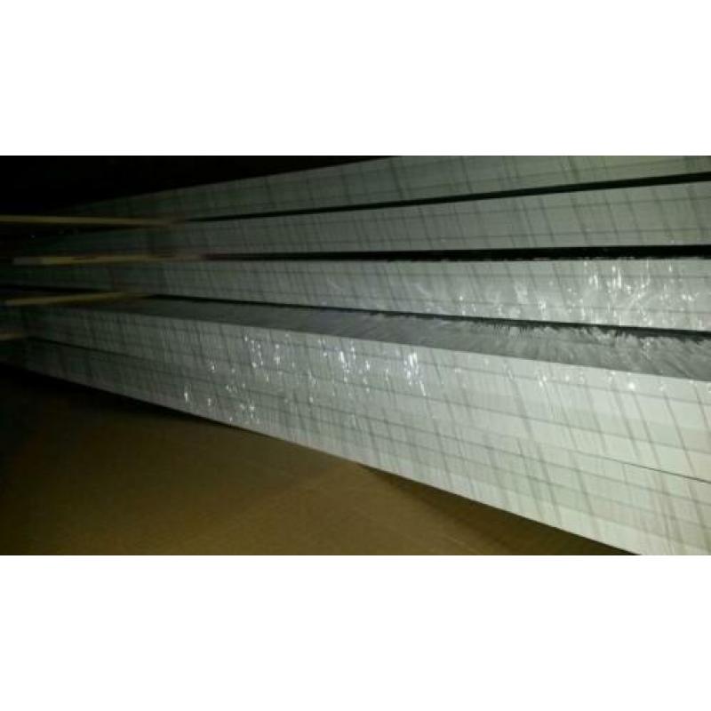 Partij MDF plinten wit gegrond