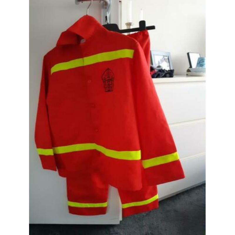 Carnaval verkleed Brandweerpak