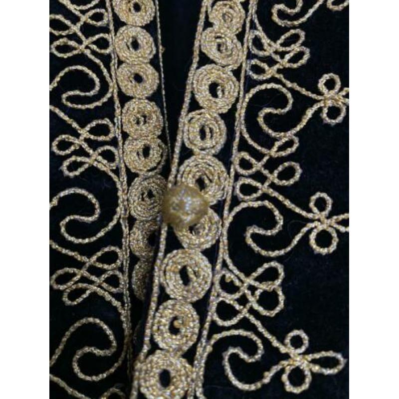 Vintage velvet afghan Afghaanse gilet waistcoat