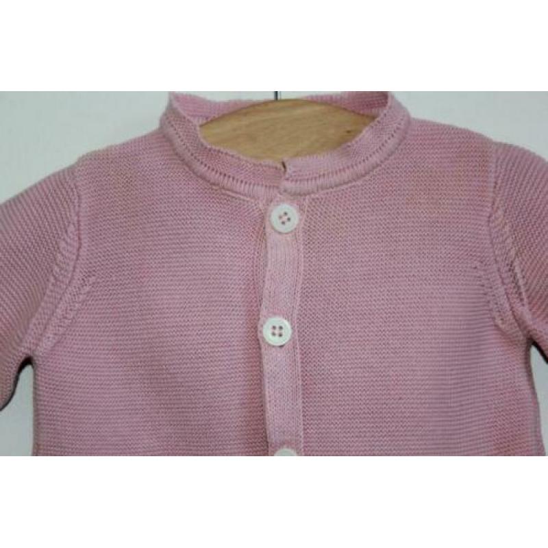 Roze vestje van Petit Bateau maat 62 (9496)