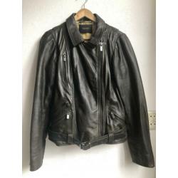 Scotch & soda, biker jack, leren jasje maat S