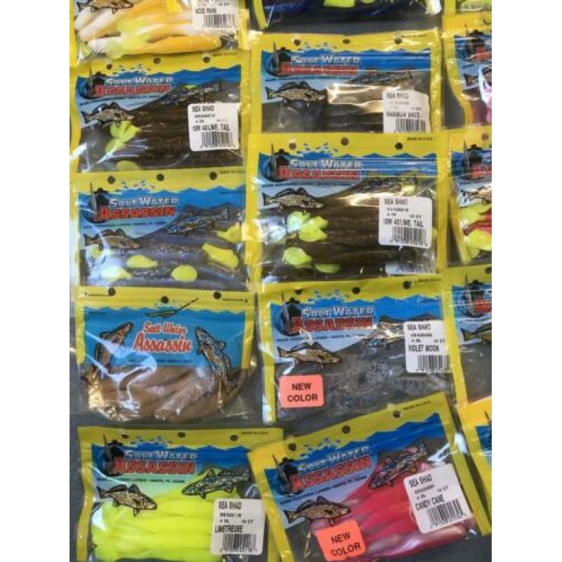 TK: BASS ASSASSIN Shads, vele modellen, kleuren v. Spotprijs