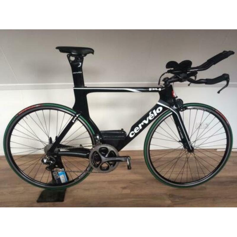 Cervelo P4 56 cm Dura ace DI2 tijdritfiets vermogensmeter