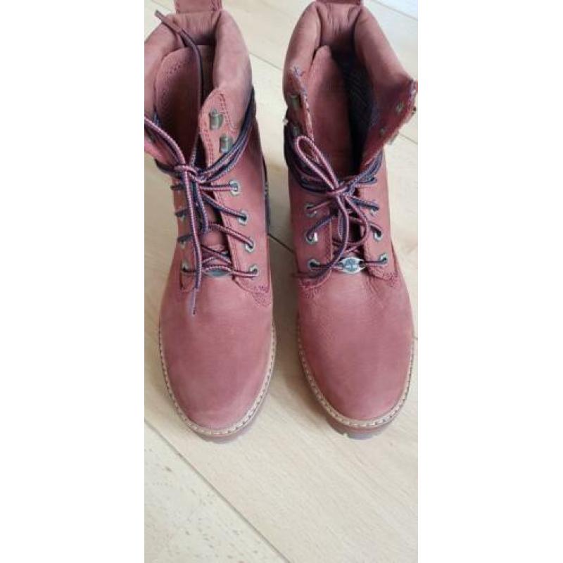 Timberland boots schoenen mt 37 bruin suede leer NIEUW