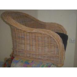 Superleuke Rieten Honden/kattenbankje 66 cm breed