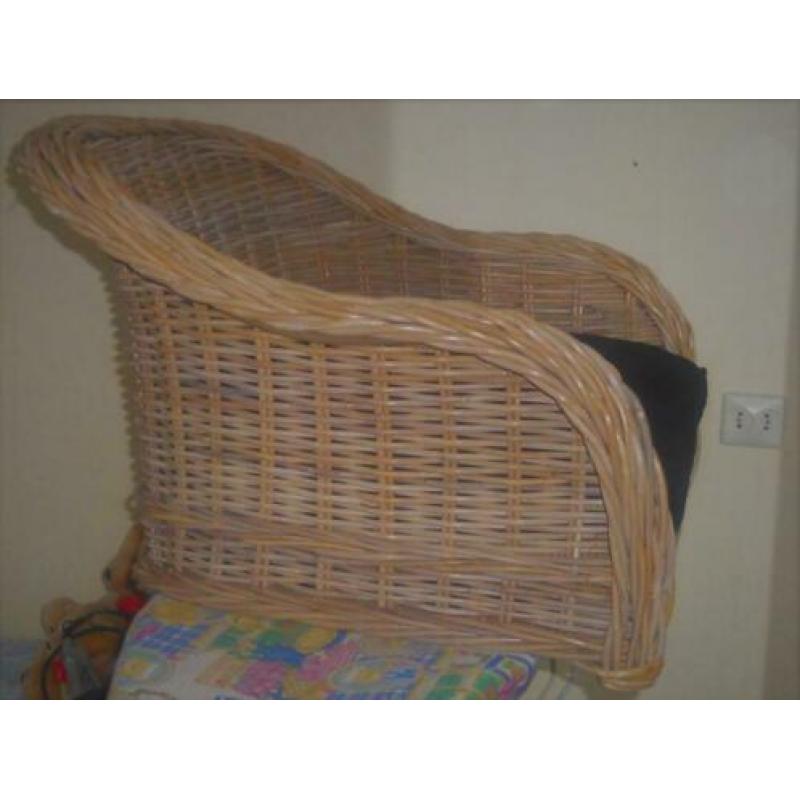 Superleuke Rieten Honden/kattenbankje 66 cm breed