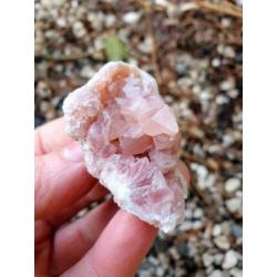 Zeldzame roze amethist, pink Amethist geode