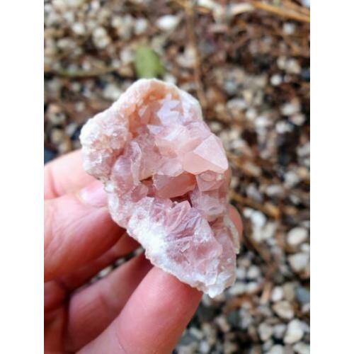 Zeldzame roze amethist, pink Amethist geode