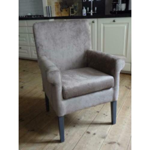 6 Chique strak model Roos met armleuning eetkamerstoelen