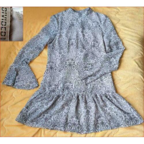 H&M beige jurk met paisley motief maat 36/38 nieuw