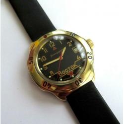 VOSTOK vintage water resistent mechanisch heren horloge '80