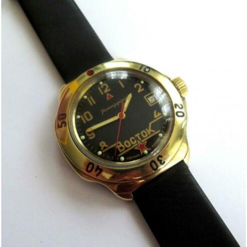 VOSTOK vintage water resistent mechanisch heren horloge '80