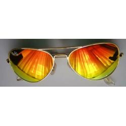 Ray- Ban Aviator zonnebril met spiegelglazen, zeldzaam uniek