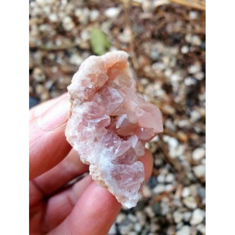 Zeldzame roze amethist, pink Amethist geode