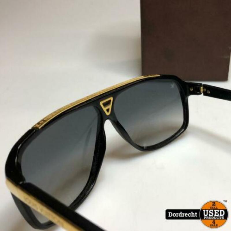Louis Vuitton Zonnebril Zwart Goud Heren Model | Incl. Doos