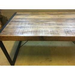 Nieuwe eettafel mangohout 1,80x0,90 gratis thuisbezorgd