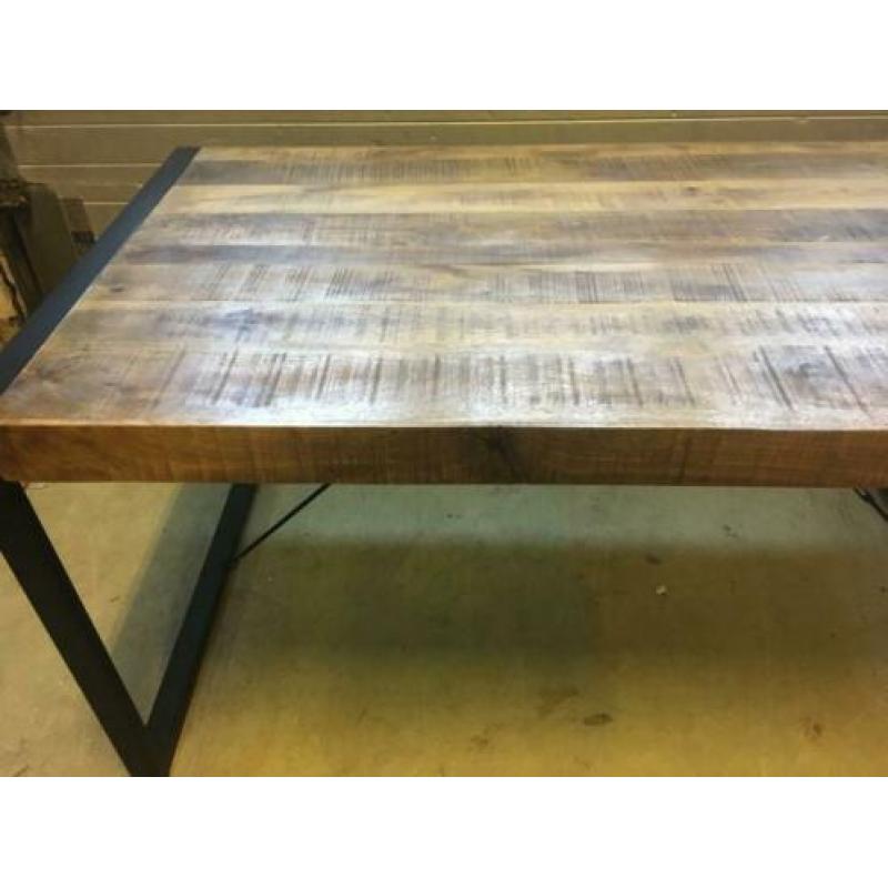 Nieuwe eettafel mangohout 1,80x0,90 gratis thuisbezorgd