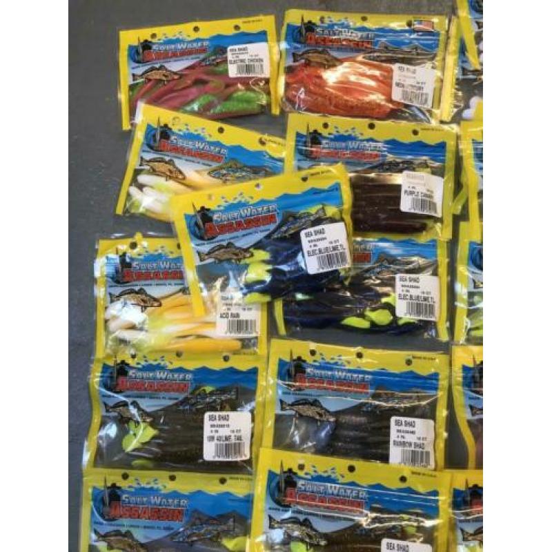 TK: BASS ASSASSIN Shads, vele modellen, kleuren v. Spotprijs