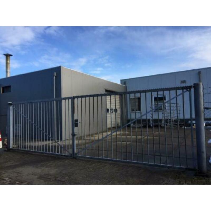 Heras poort draaipoort 7 meter.